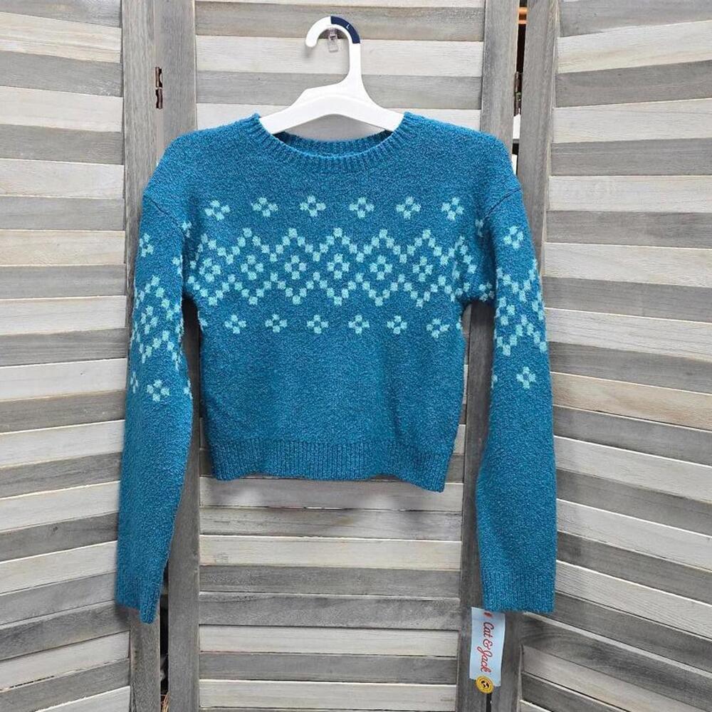 Girls Fair Isle Pullover Sweater | Cat & Jack | X Large (14)